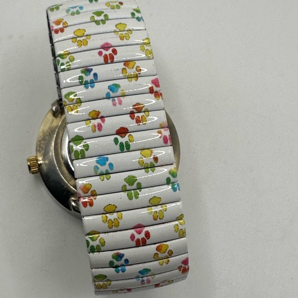 Fun Imported Women’s Paw Print Watch with a Stretch Band - Picture 3 of 5